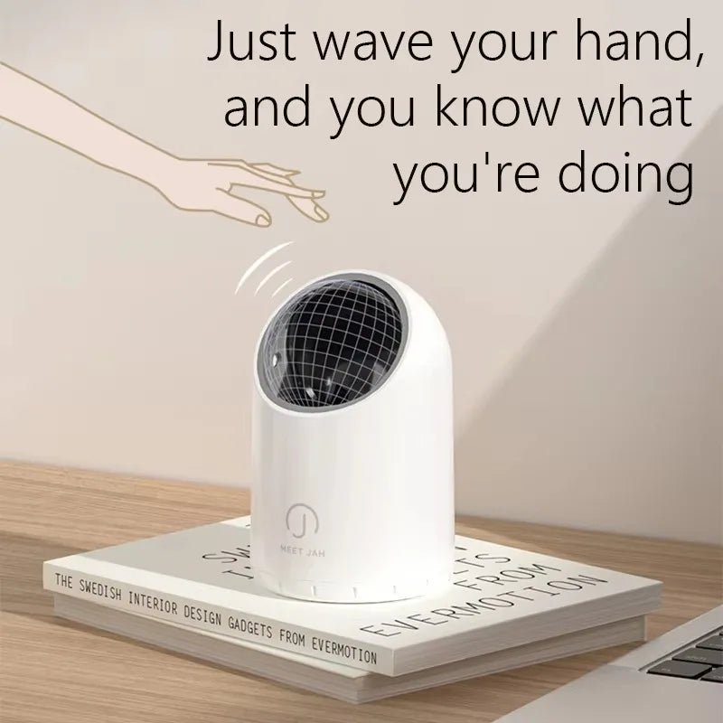 2L Desktop Induction Trash Can, Cute Mini Size with High Value Home Use Big Caliber Light-luxury High-end, Touchless Garbage Bin